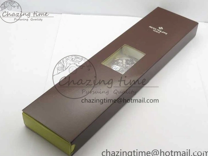 MIROTIME 0406 Calatrava 5524R Pilot Travel Time RG GRF Brown Dial on Brown Leather Strap MIYOTA TopPick 7155